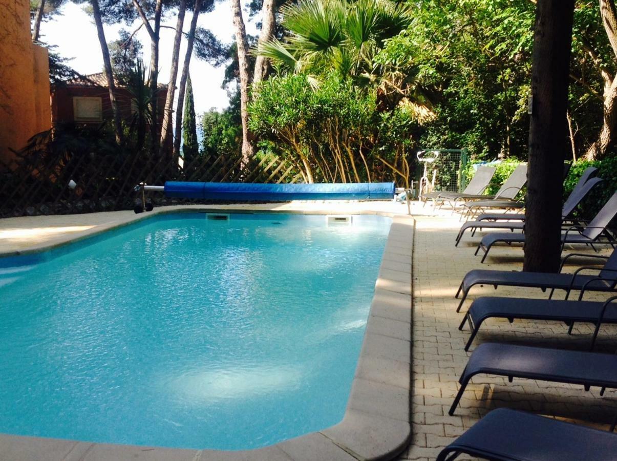 50M Plage T2 Grande Terrasse Vue Mer Climatise Piscine Chauffee, Parking Clos Gratuit Sanary-sur-Mer Kültér fotó